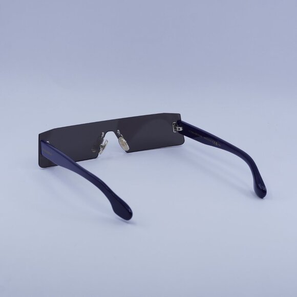 Victoria Beckham VB241S 414 Sunglasses Rimless Rectangle Frame, Grey Lenses - Picture 9 of 11